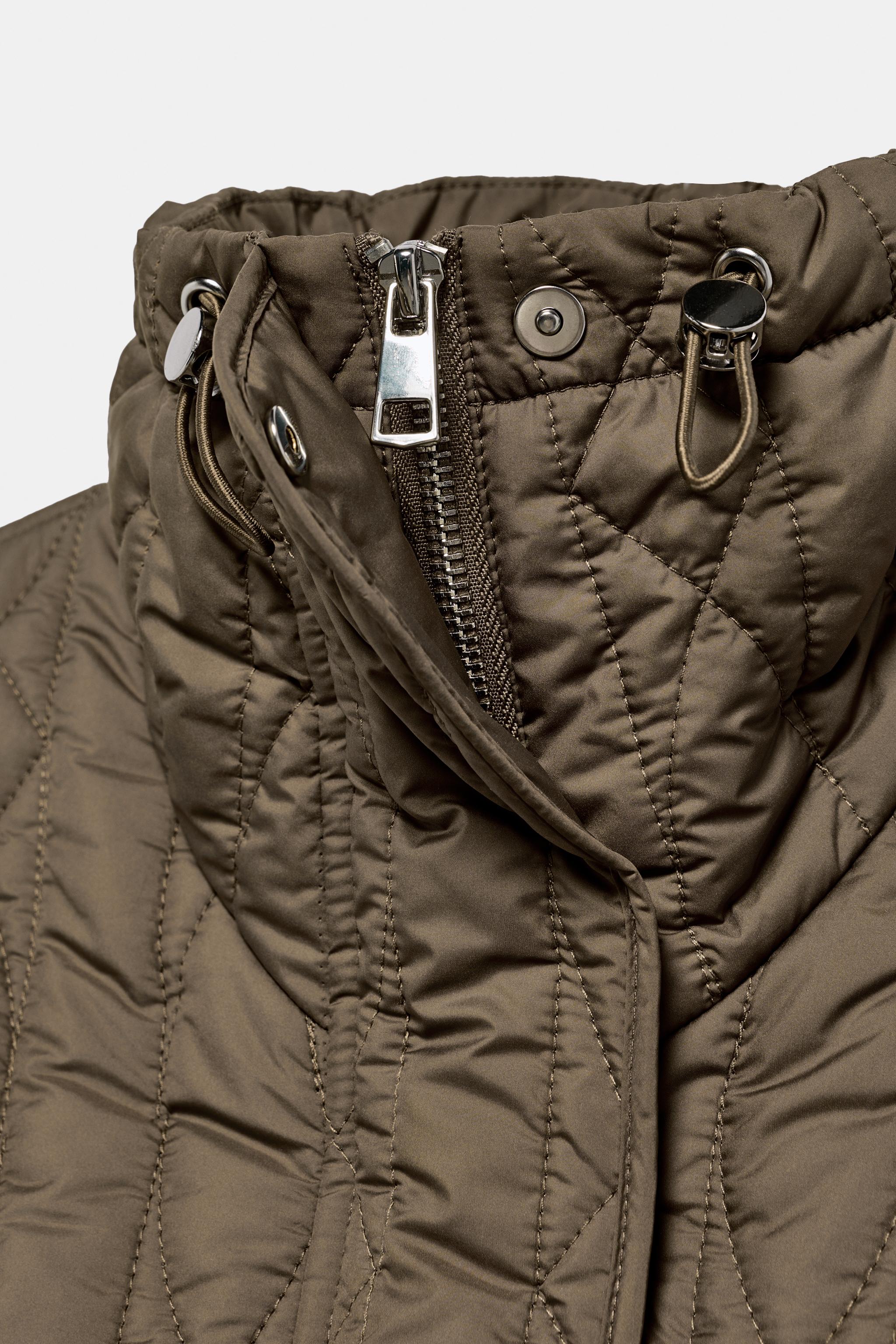 BLOUSON MATELASSÉ À COL MONTANT