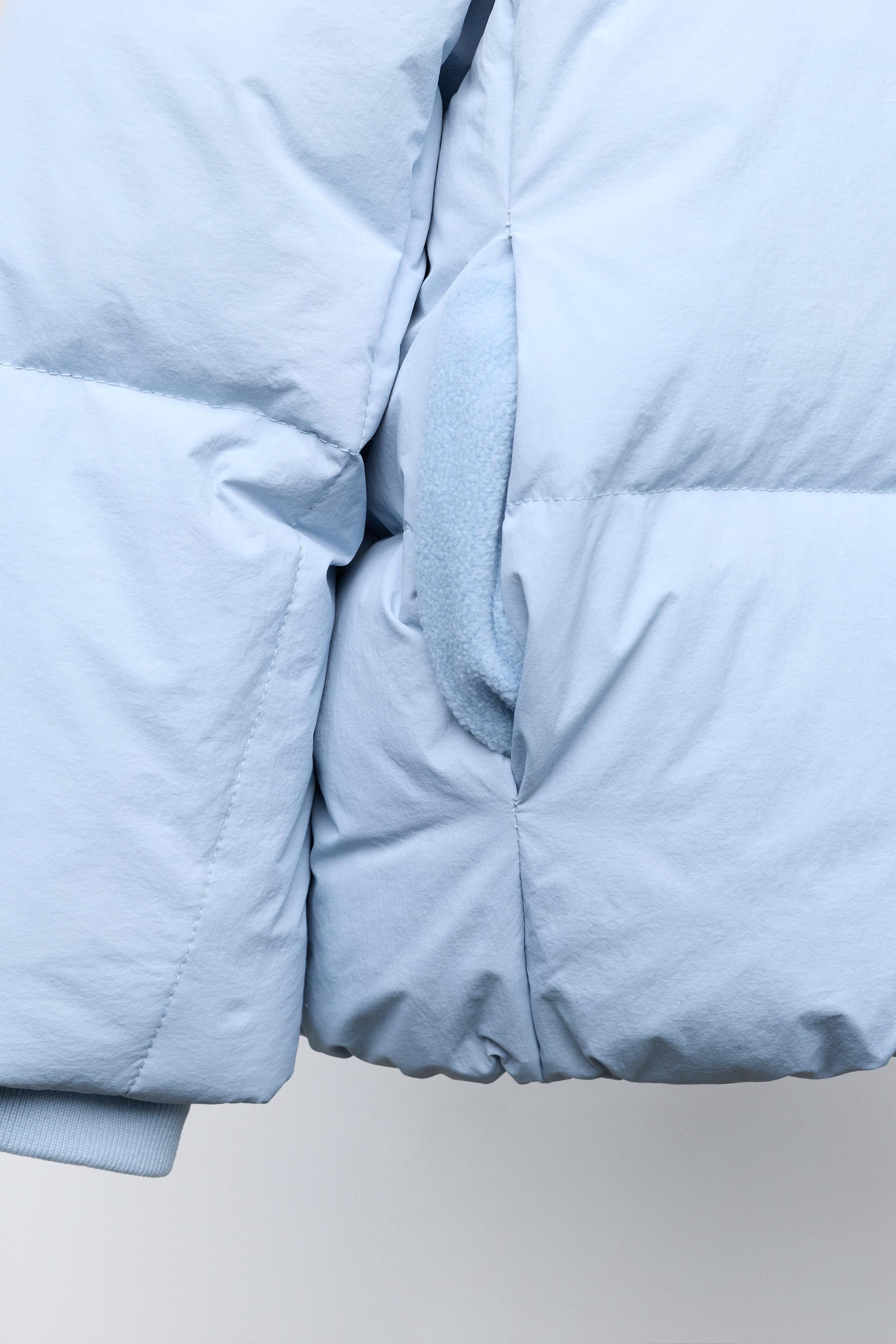 WATER REPELLENT FEATHER AND DOWN PUFFER COAT