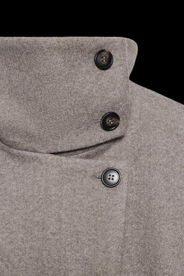 CHAQUETA CUELLO SUBIDO - Tostado de Zara