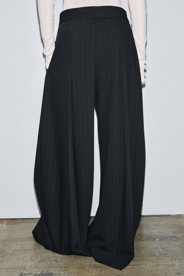 PANTALON À PINCES RAYURES TENNIS ZW COLLECTION - rayures de Zara - Image 2