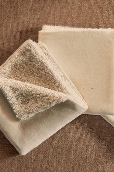 MINI TOALLA BEBÉ LUNA (PACK DE 3) - Crema de Zara