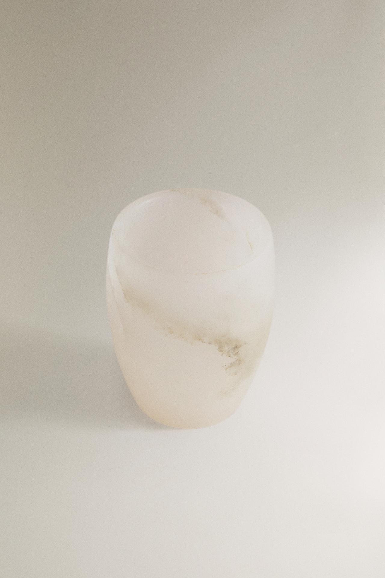 ALABASTER TOOTHBRUSH TUMBLER — White