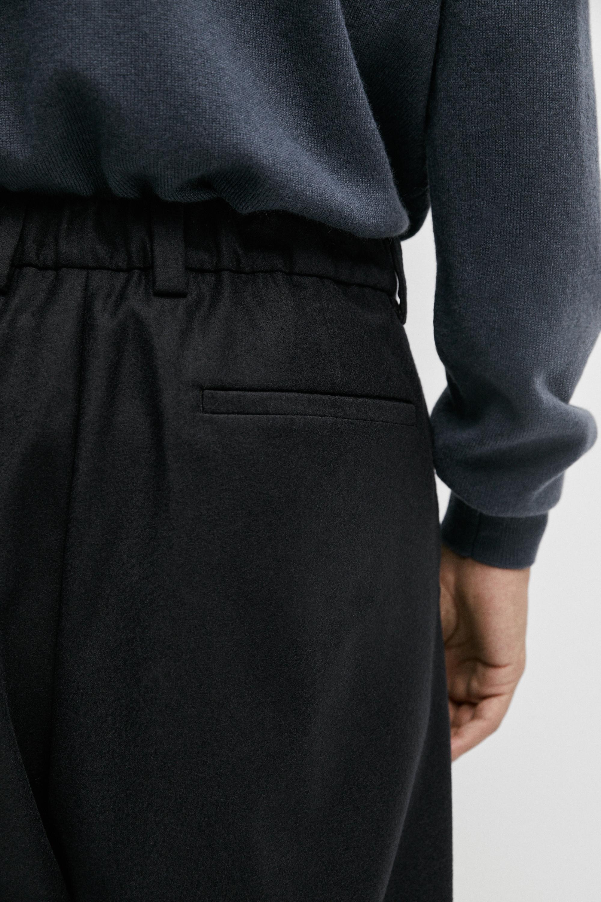 100% wool total look pants