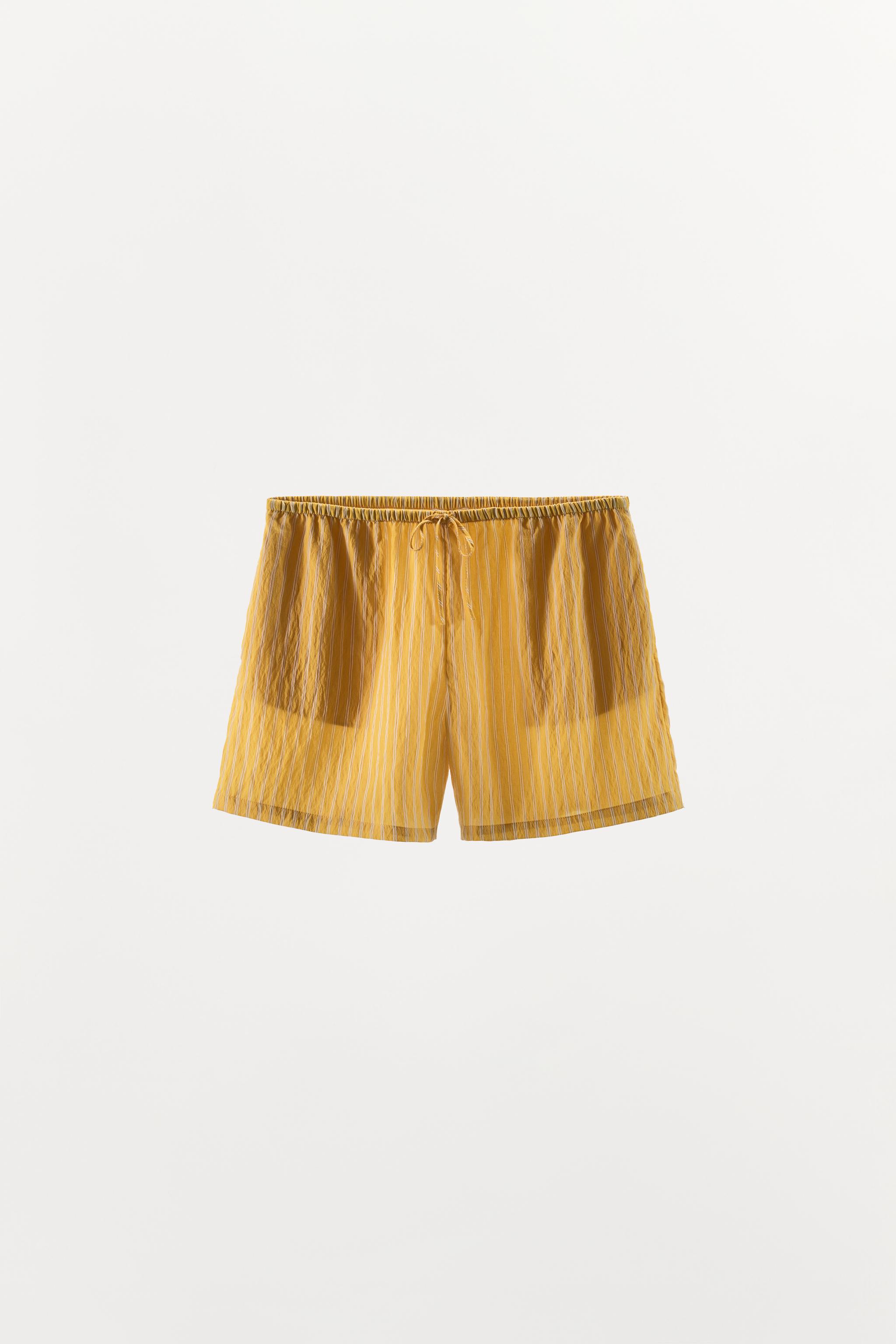 Женские шорты Zara STRIPED PRINT SHORTS — фото 7
