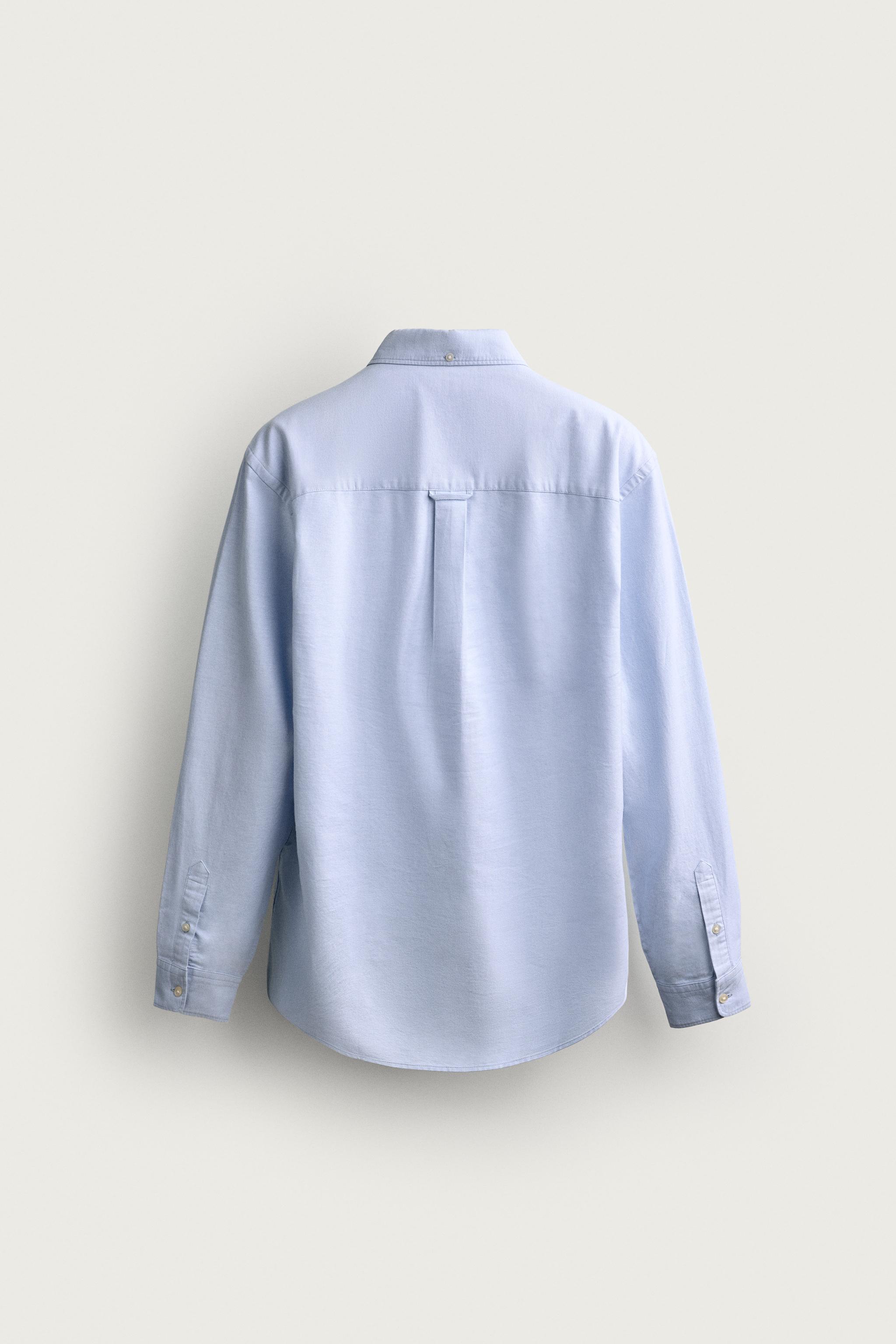 REGULAR FIT OXFORD SHIRT — Sky blue