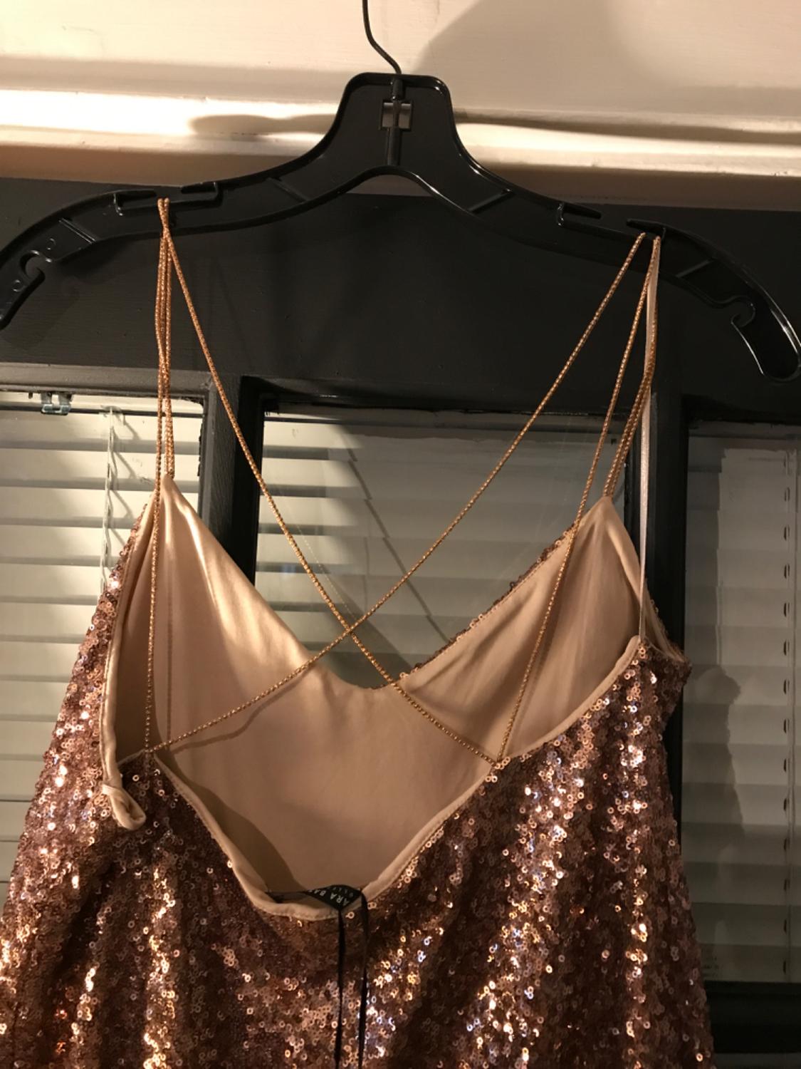 GOLD SEQUIN COCKTAIL DRESS - Image 3