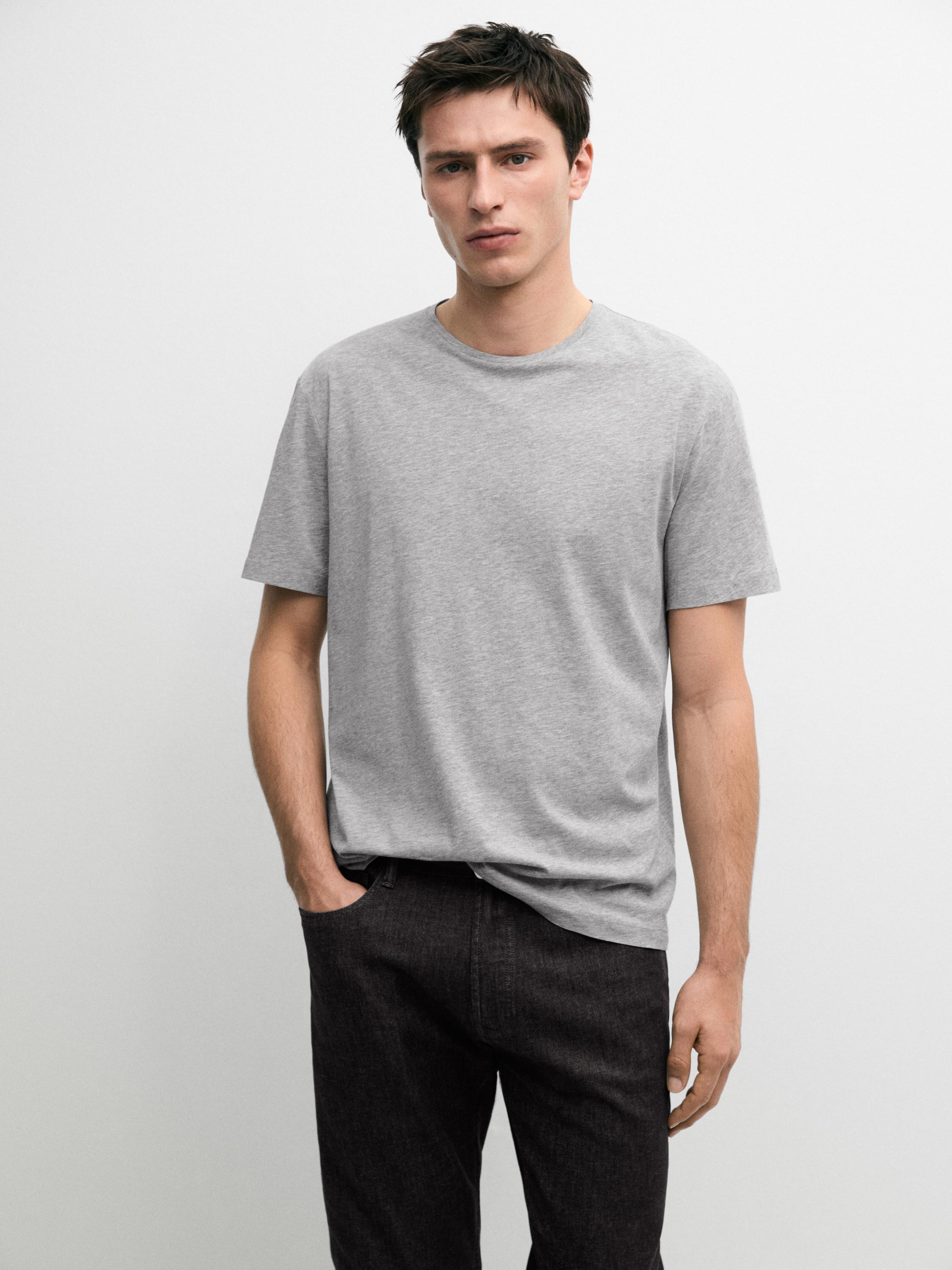 T-shirt manches courtes en coton mélangé