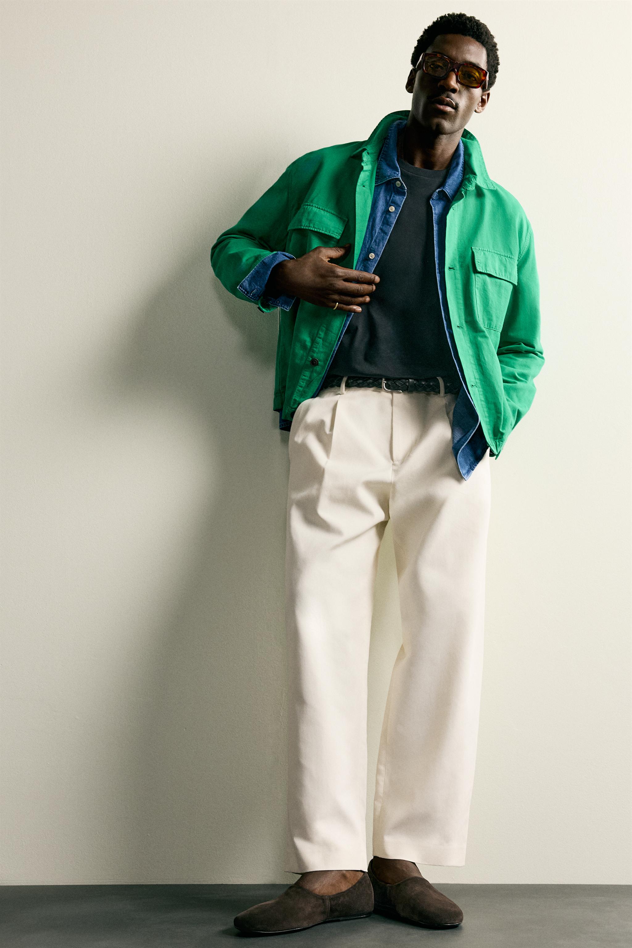 COTTON LINEN REGULAR FIT OVERSHIRT