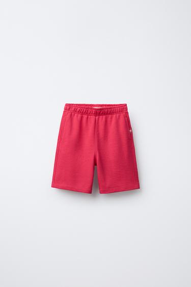 SLOGAN HOODIE AND BERMUDA SHORTS SET - Pink by Zara - Image 4