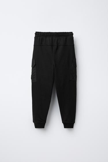 COMBINED JOGGER TROUSERS - Black by Zara - Image 1