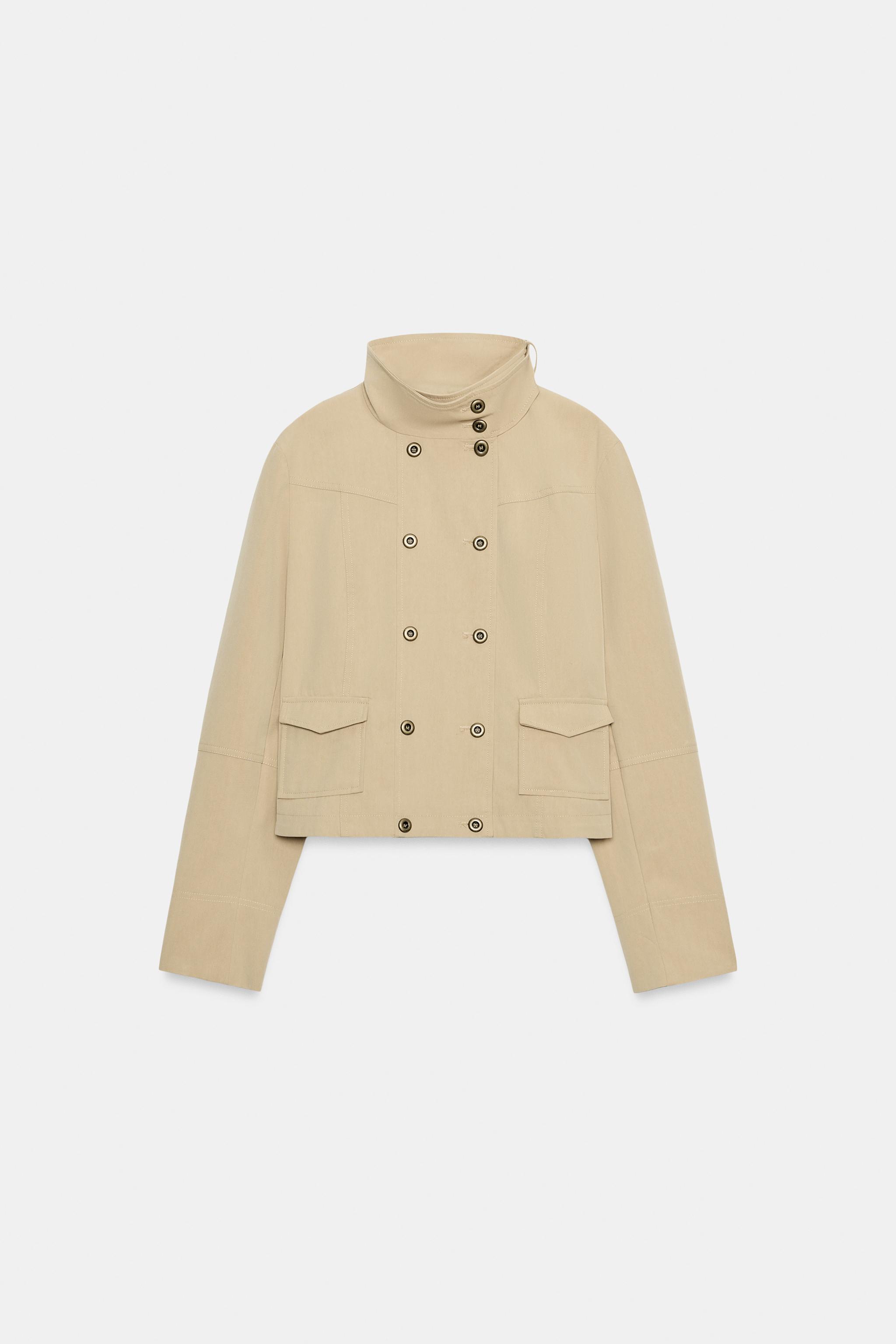 HIGH-COLLAR POCKET JACKET