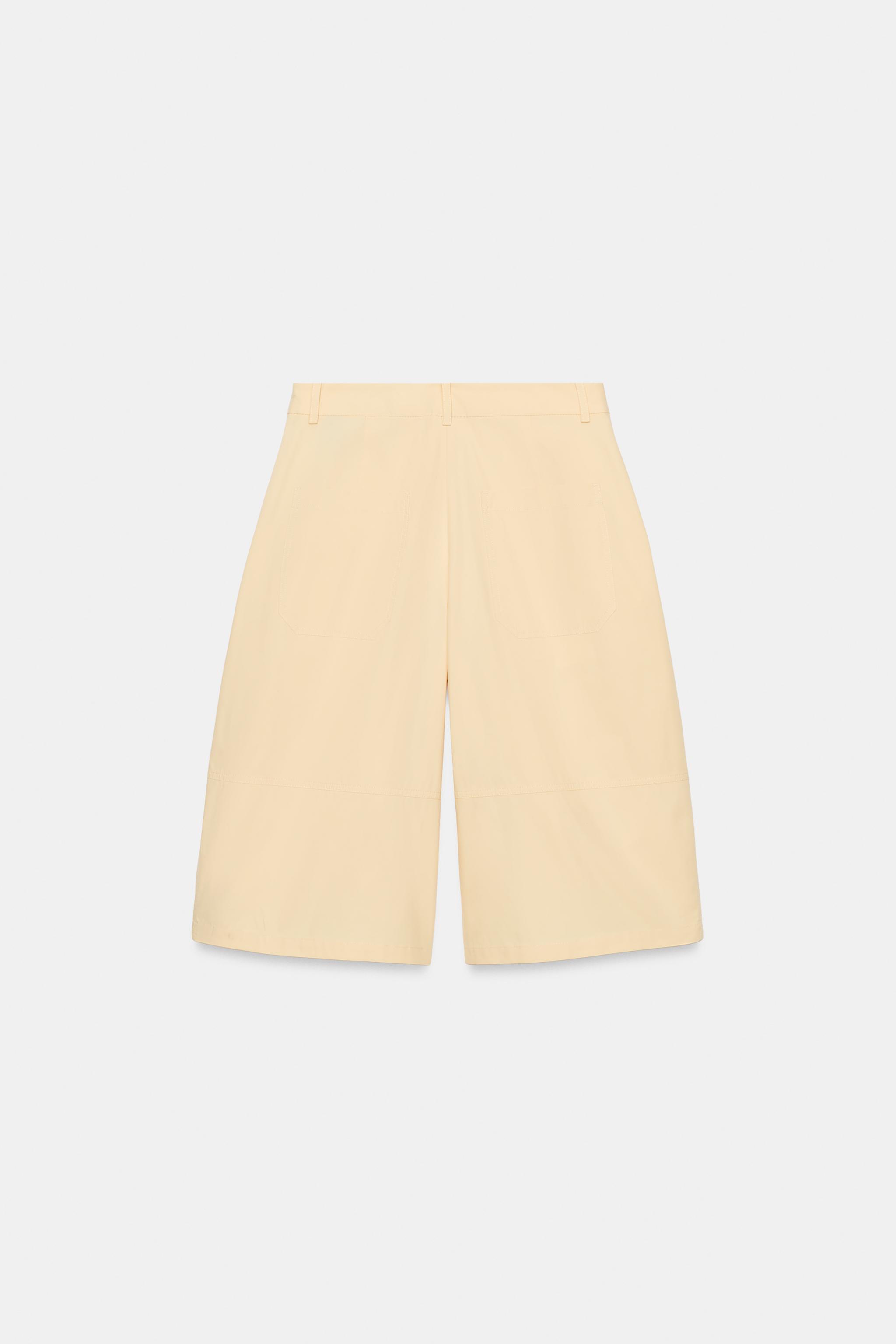 Женские шорты Zara ZW COLLECTION PLEATED BERMUDA SHORTS — фото 2
