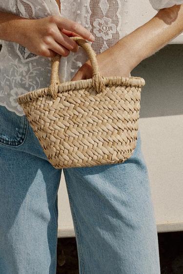 MINI BASKET BAG - Light beige by Zara