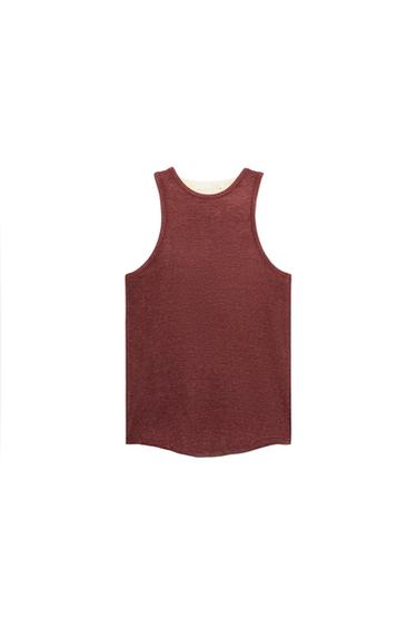 CAMISETA MANGA SISA - blanco-naranja de Zara