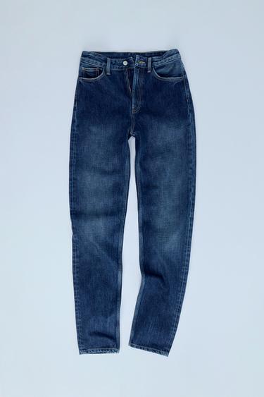 JEAN SLIM TRF TAILLE HAUTE - Bleu marine de Zara