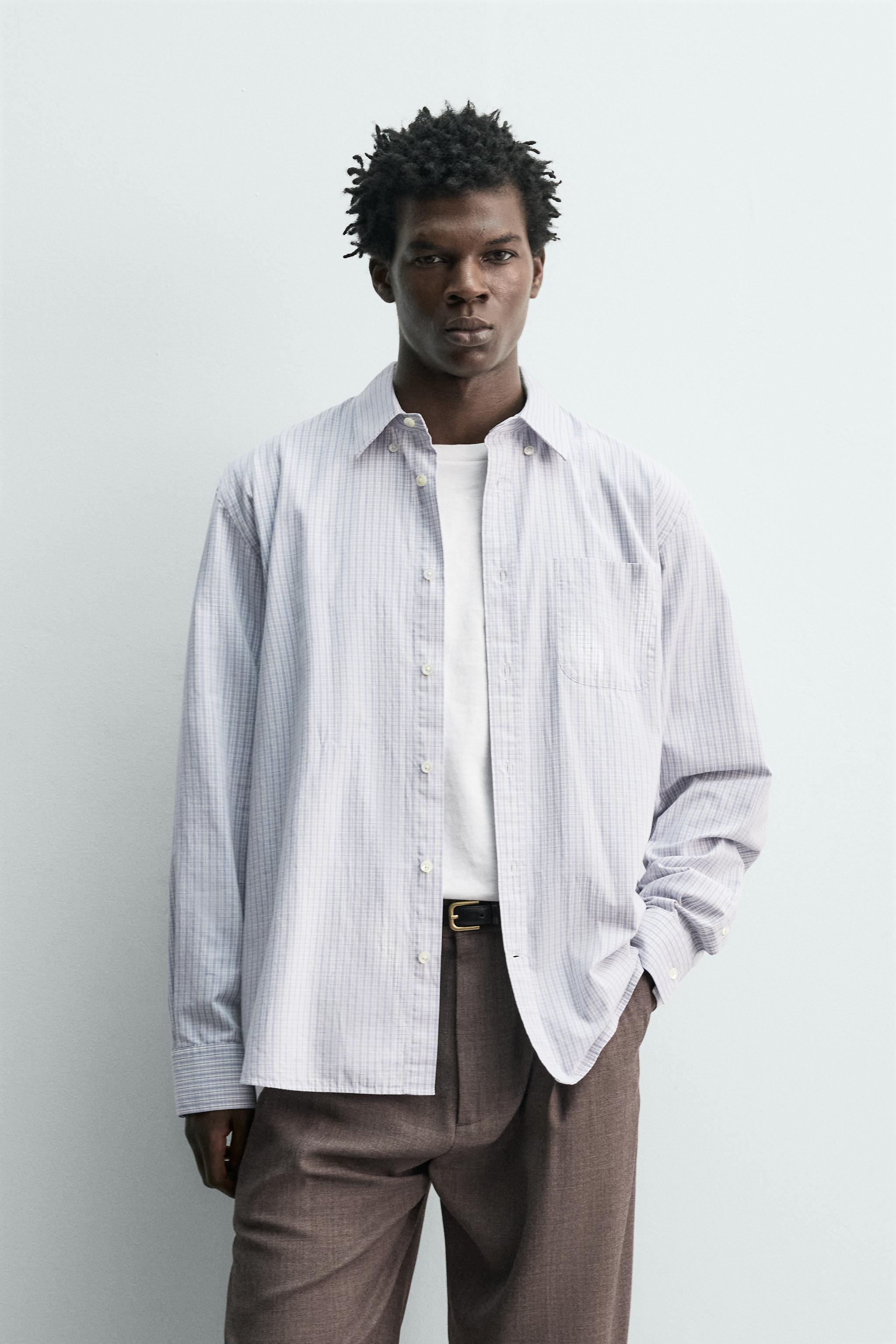 CHEMISE EN POPELINE À CARREAUX