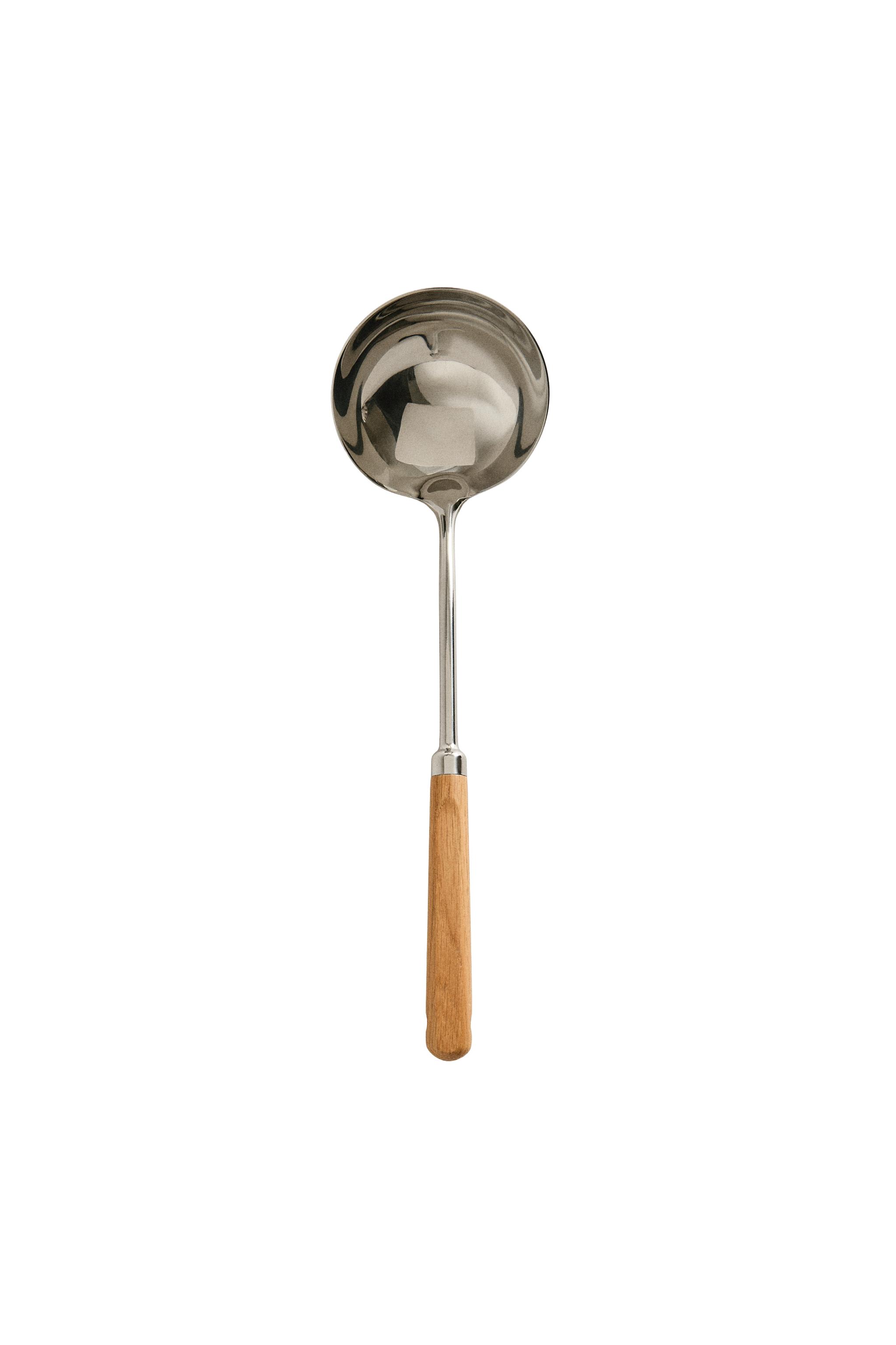 OAK WOOD STEEL LADLE - Light brown | ZARA United States