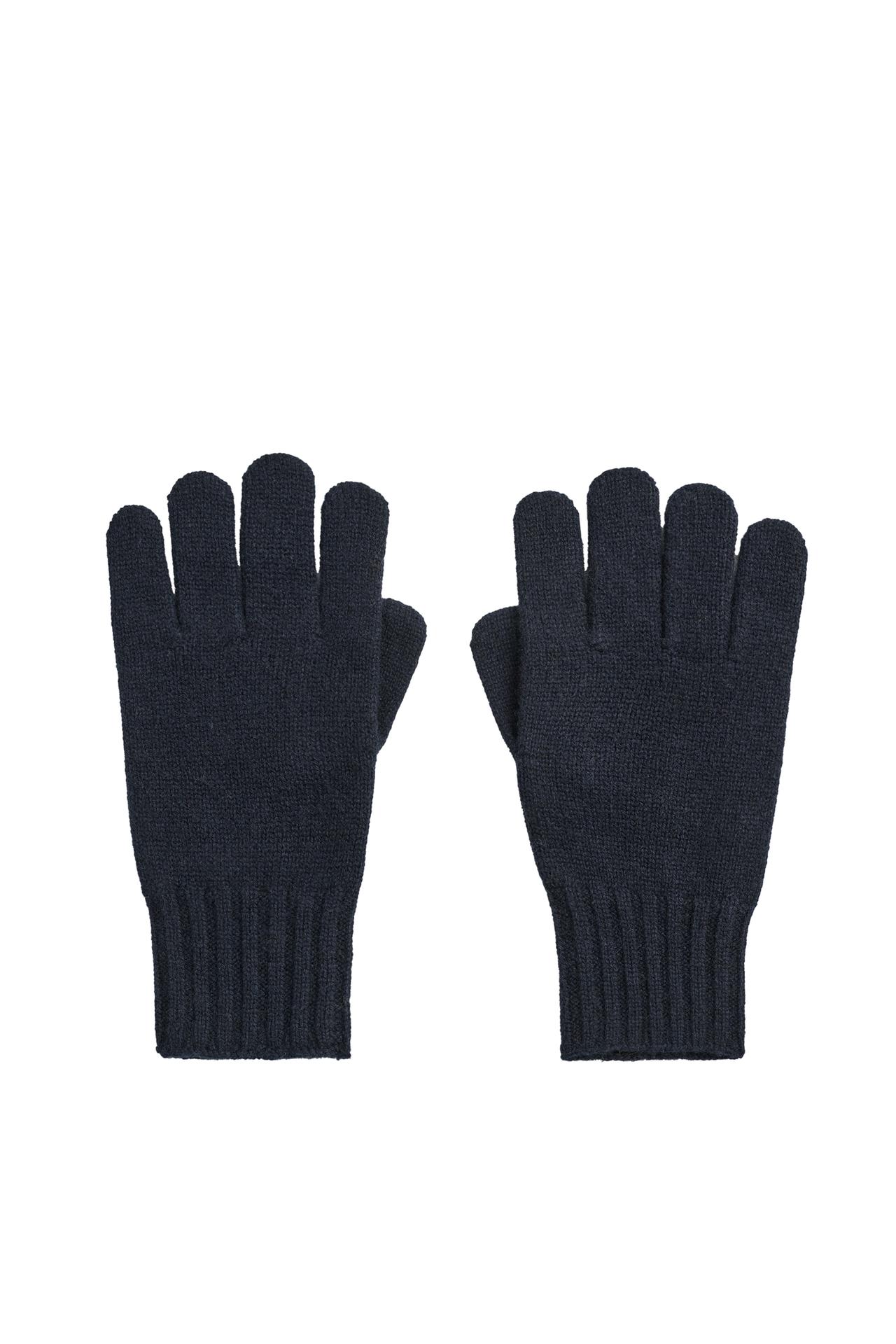 WOOL BLEND KNIT GLOVES