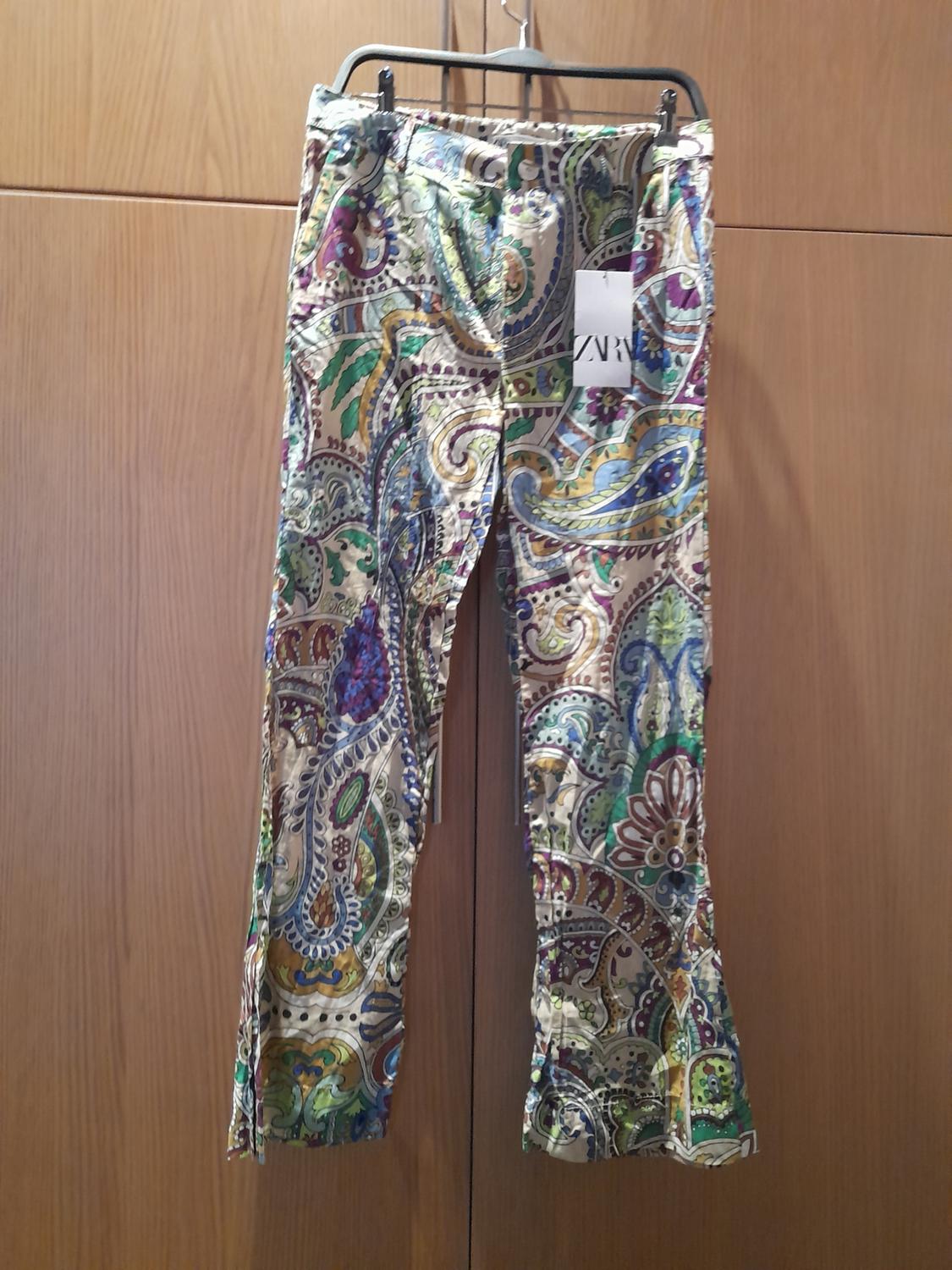PRINTED FLARED TROUSERS - Image 3