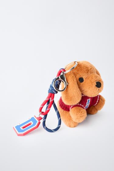 Zara DOG PENDANT KEYCHAIN - Caramel