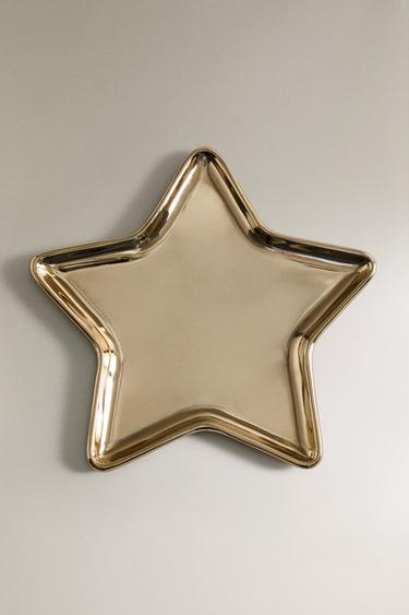 CHRISTMAS STAR TRAY - Golden by Zara - Image 2