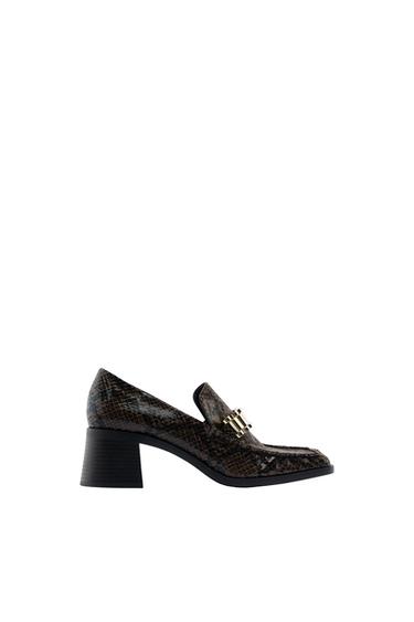 HEELED LOAFERS WITH BUCKLE