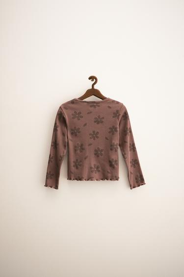 ZARA TIMELESS - FLORAL PRINT T-SHIRT - Pink / Lilac by Zara - Image 1