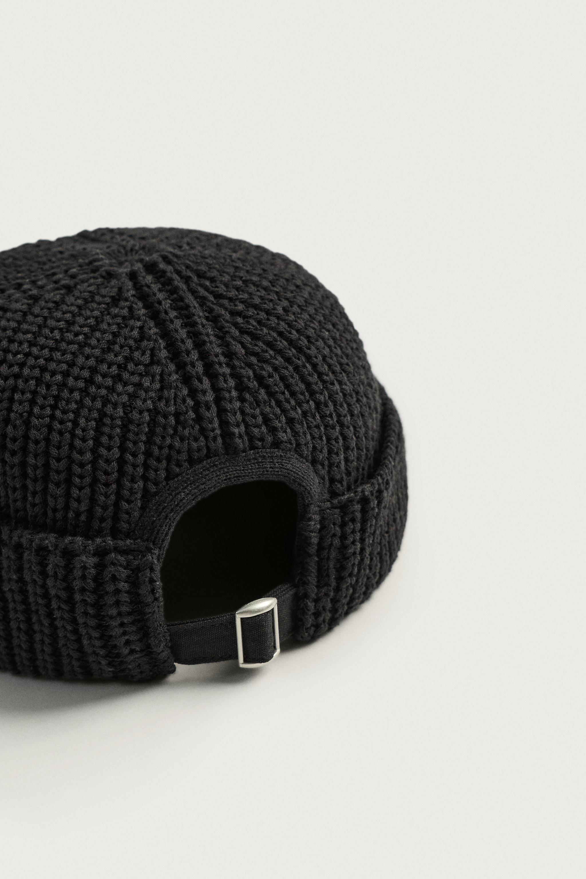 COTTON BLEND KNIT BEANIE