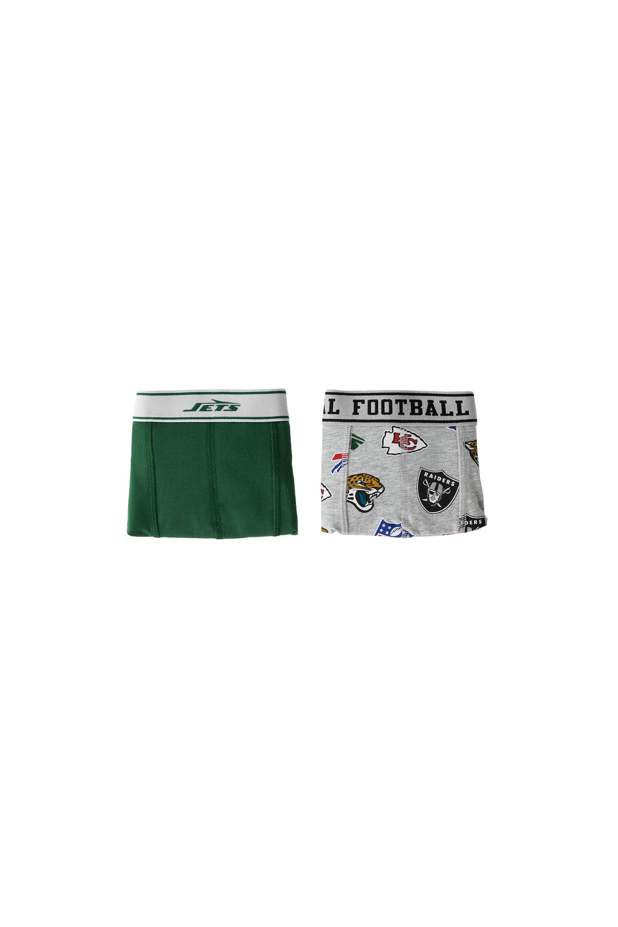 6-14歳/NFL © OUTER STUFF ボクサーパンツ 2枚セット - マルチカラ