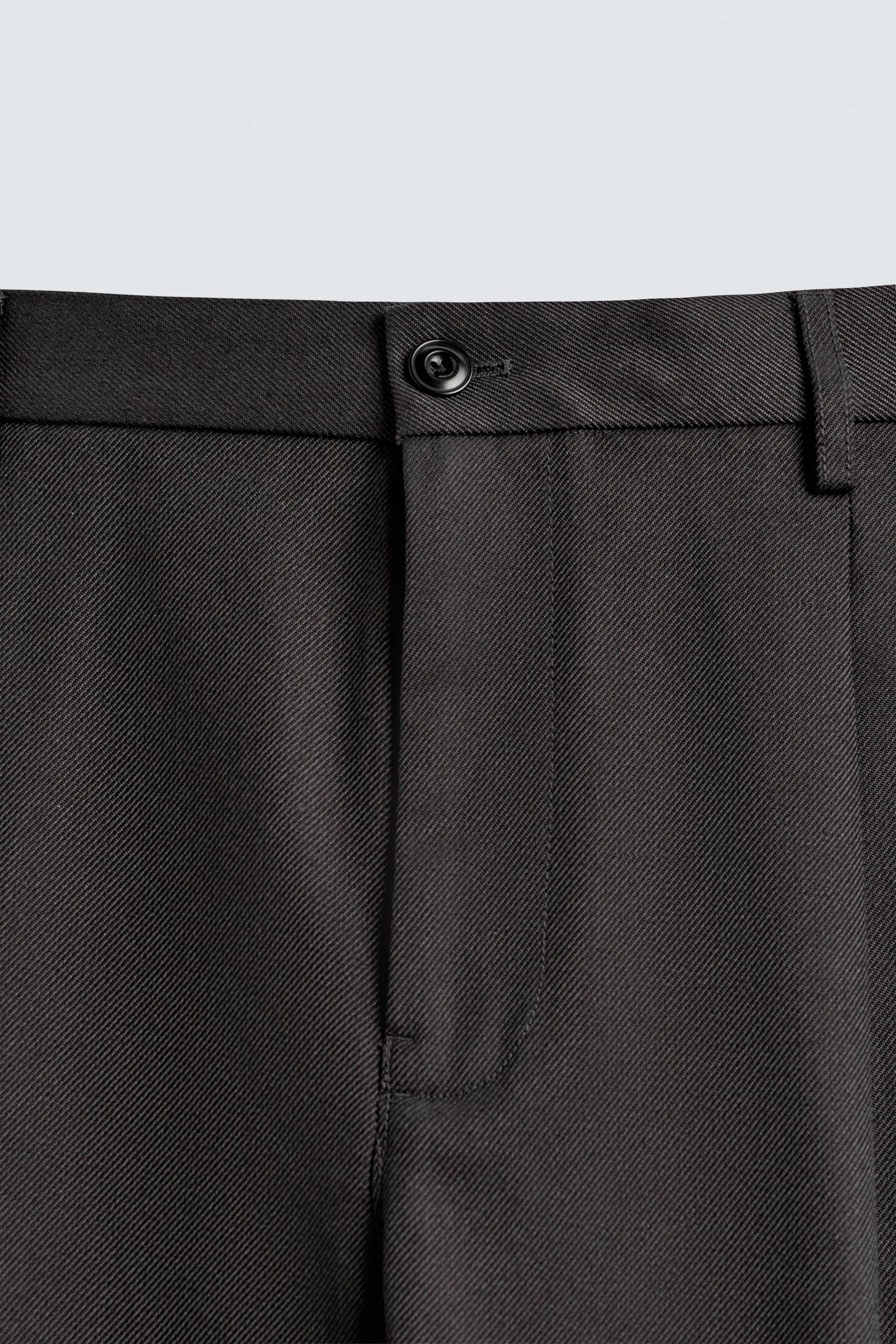 TEXTURED PLEATED PANTS