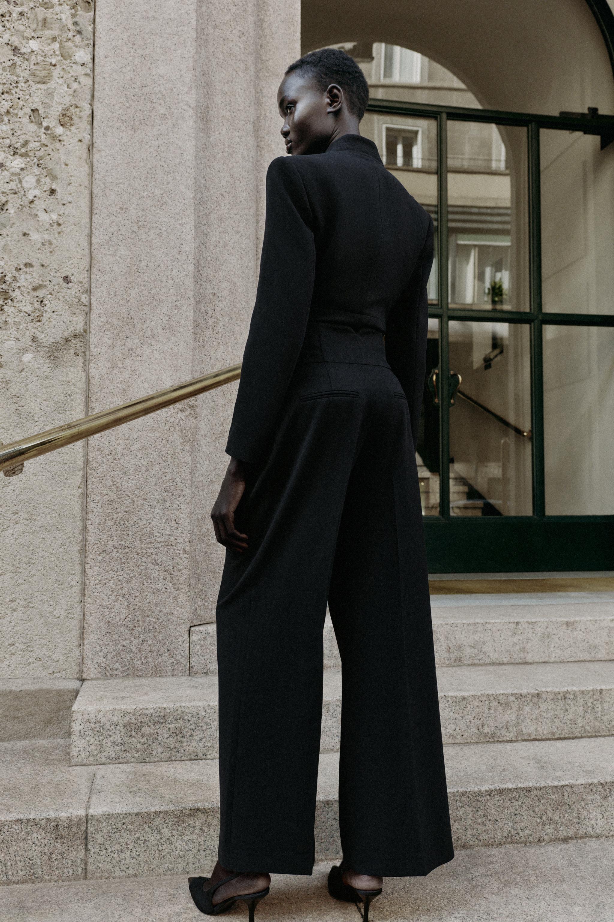 PANTALON DROIT TAILLE HAUTE
