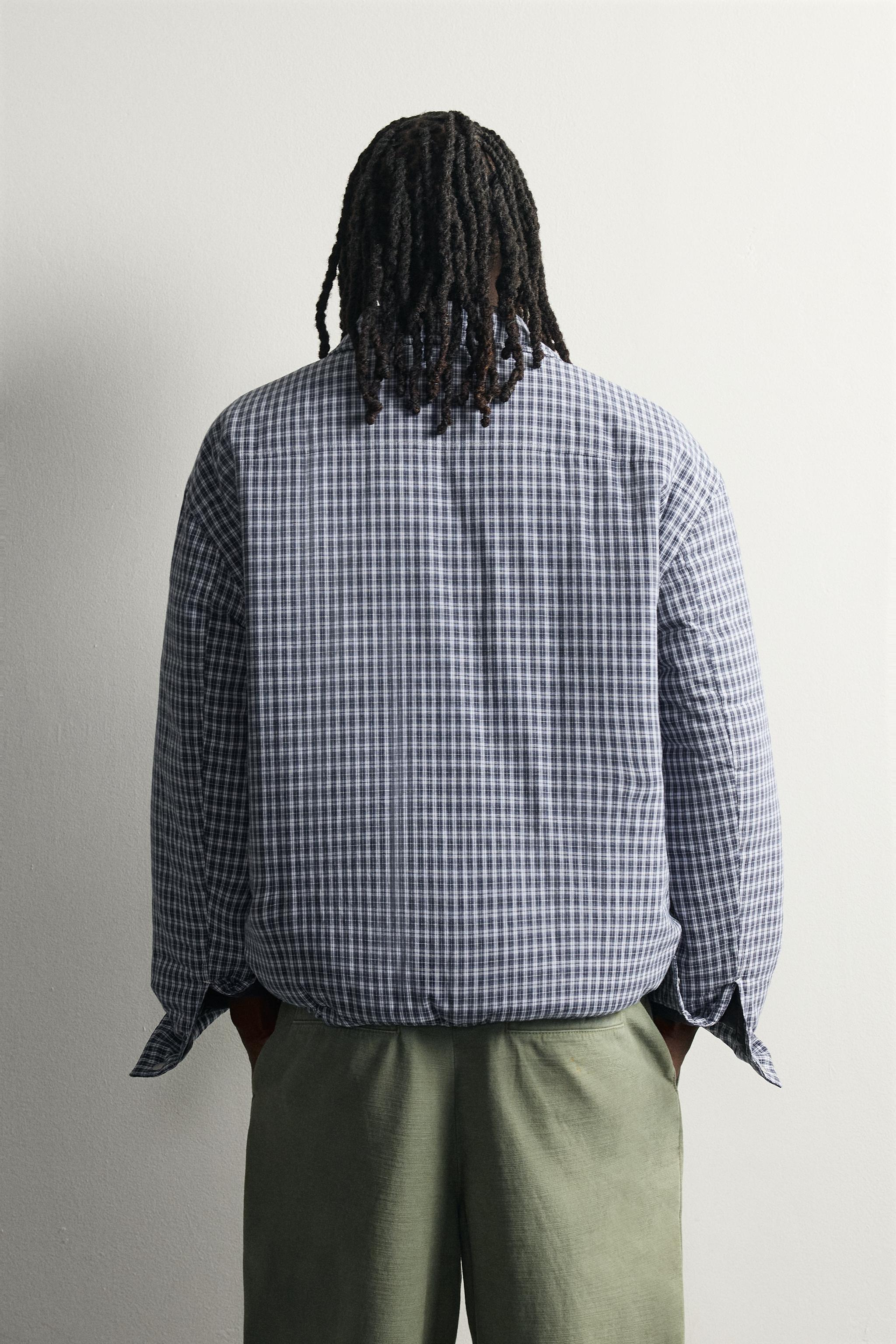 QUILTED PLAID OVERSHIRT