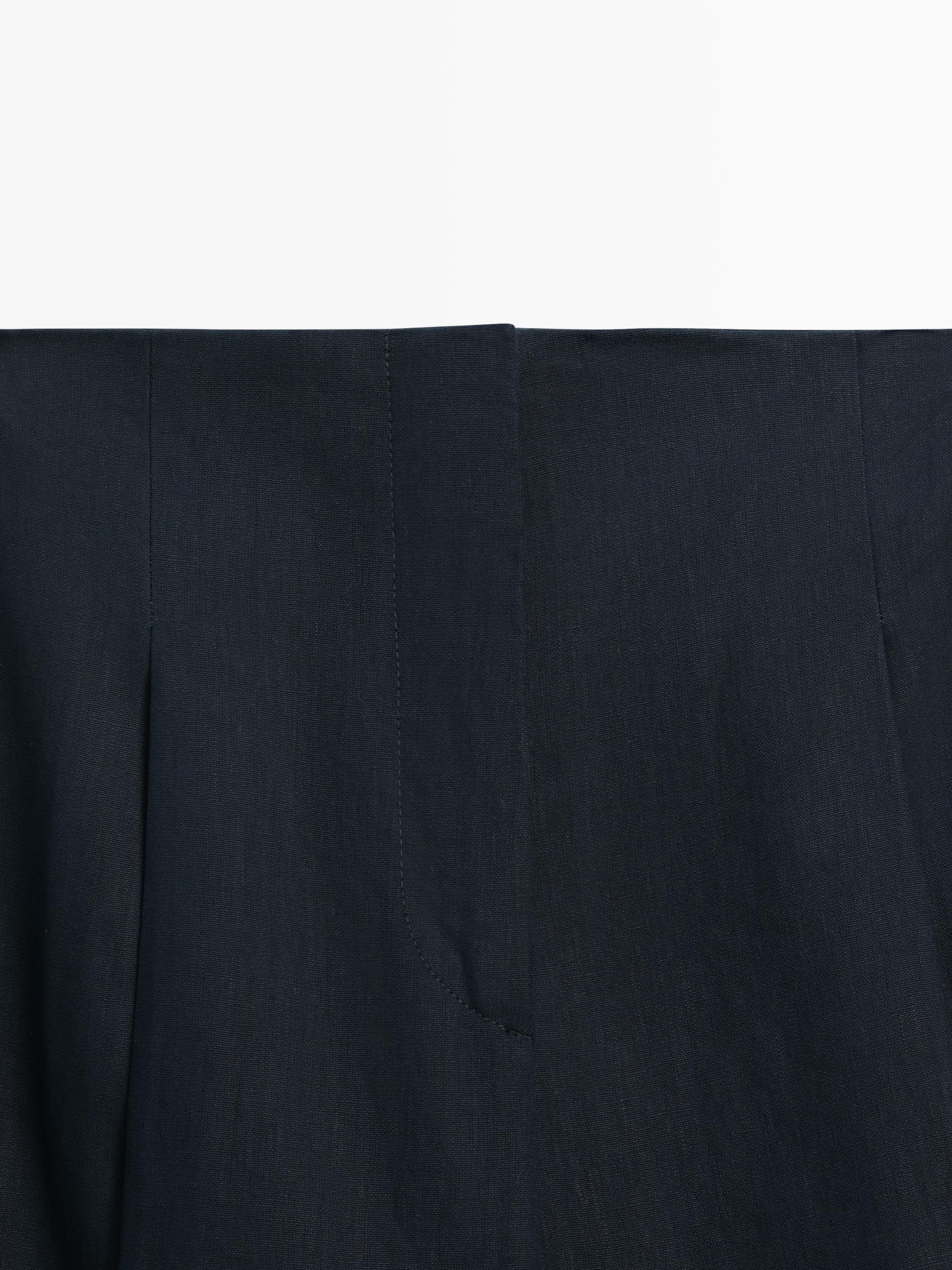 Linen suit trousers