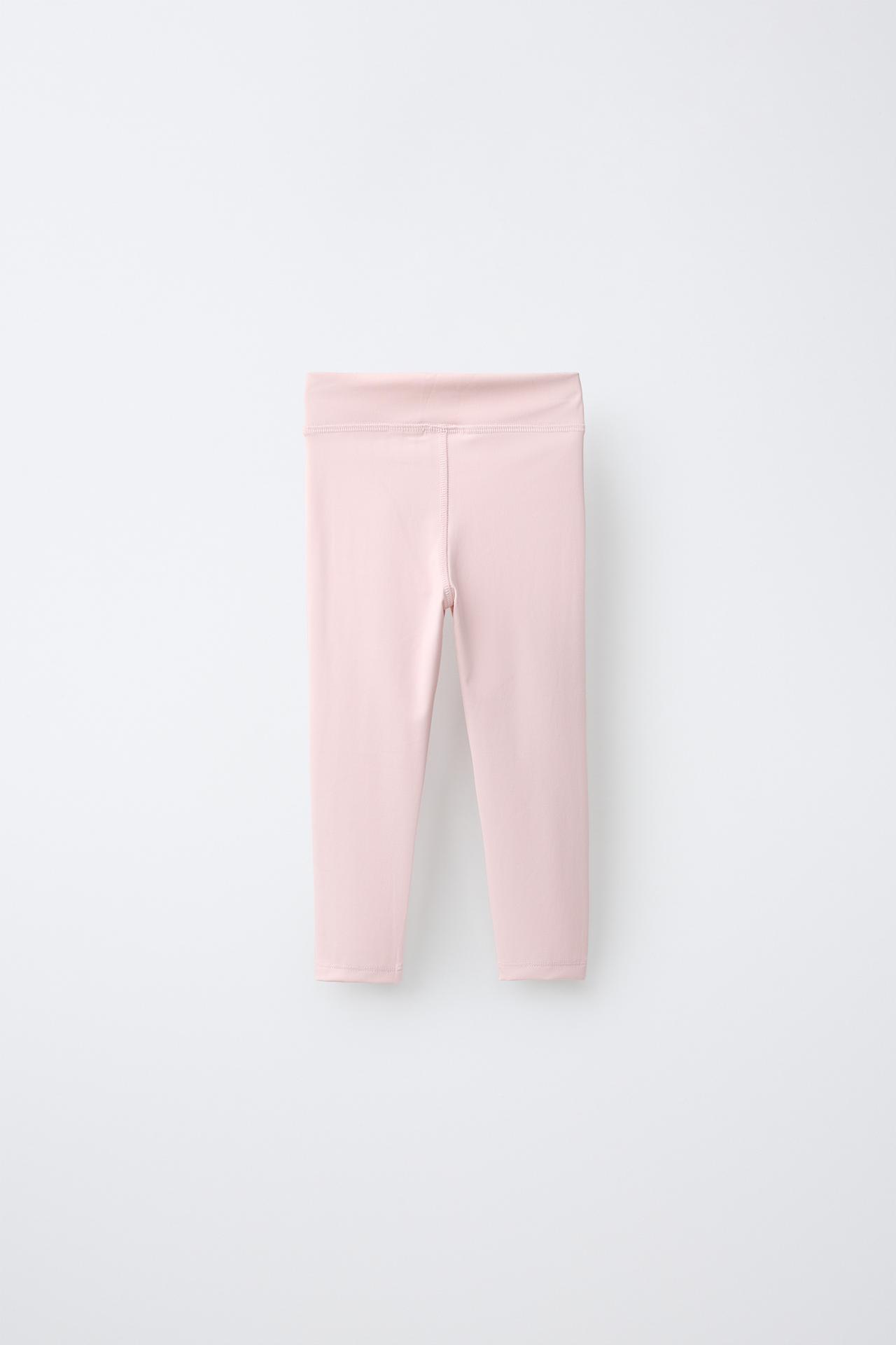 TECHNICAL BALLET LEGGINGS — Pale pink