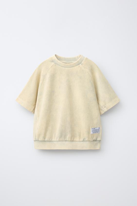 GARMENT DYE T-SHIRT - Ecru by Zara - Image 0