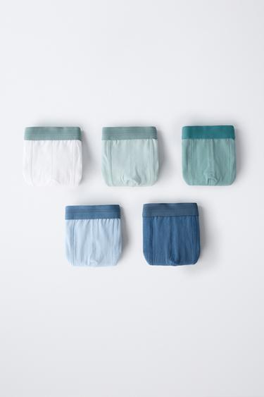 6-14 AÑOS/ PACK CINCO BÓXER LISOS - Multicolor de Zara - Imagen 0
