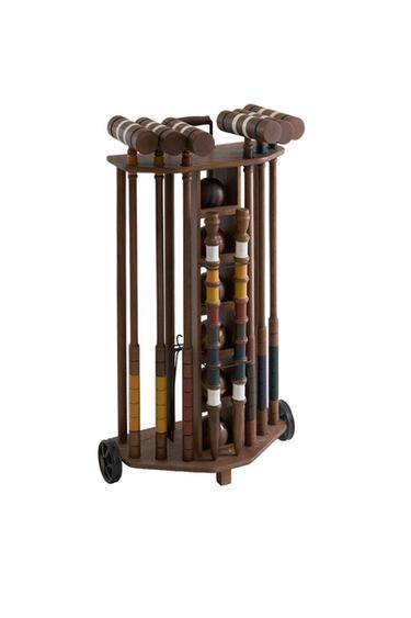 WOODEN CROQUET GAME - Brown by Zara