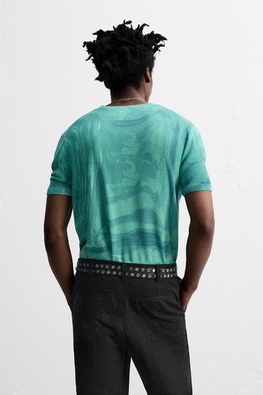 GRAPHIC PRINT KNIT T-SHIRT © OTIS KWAME KYE QUAICOE - Blue by Zara - Image 2