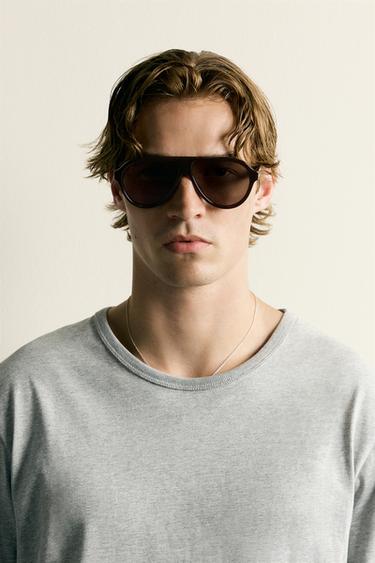 OVAL SUNGLASSES - Brown by Zara - Image 0