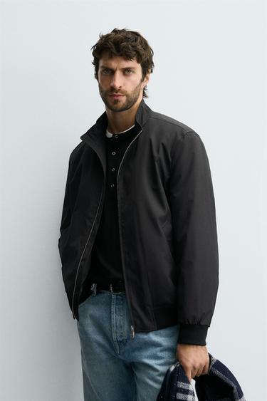 JAQUETA ACOLCHOADA WATER REPELLENT - Preto da Zara