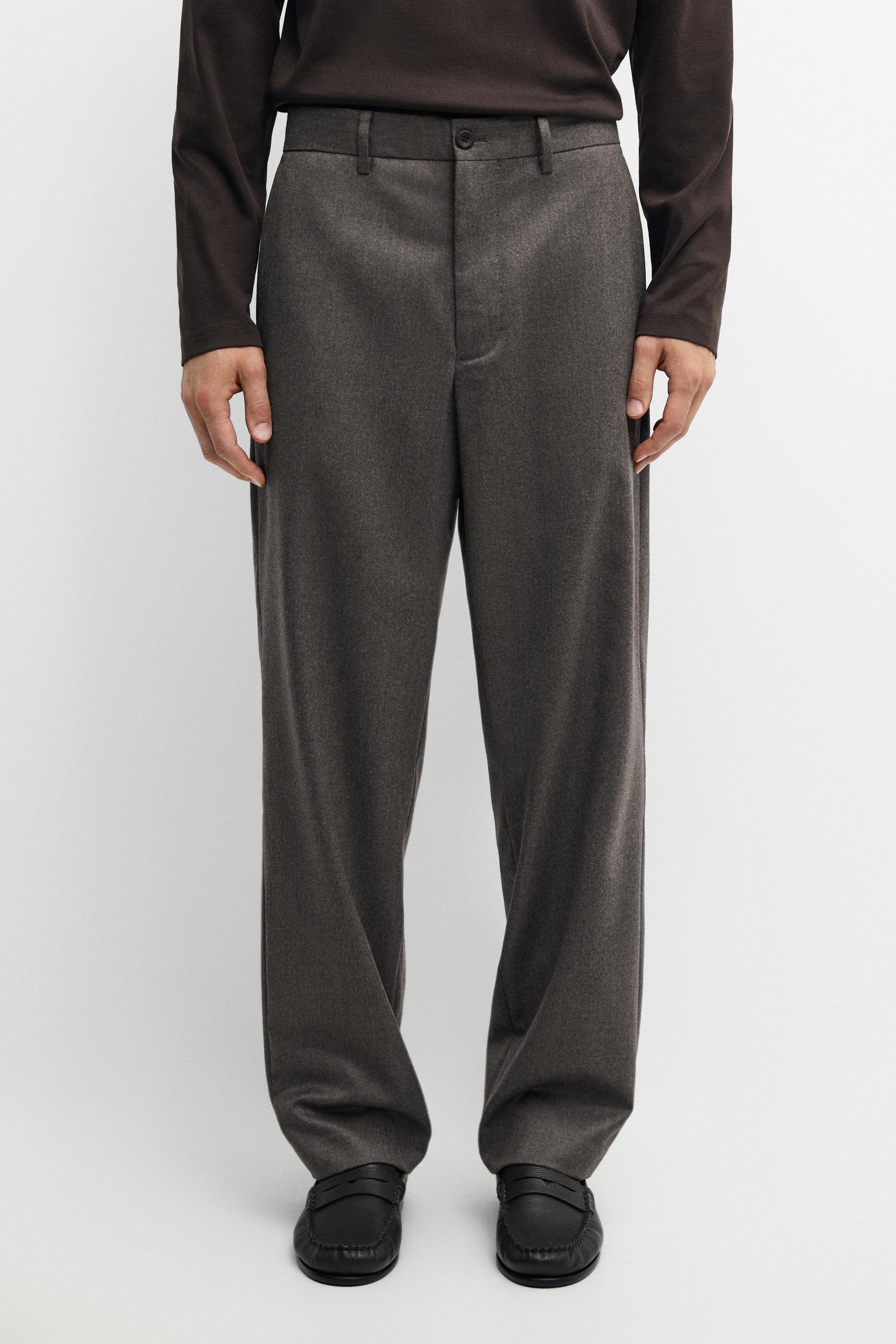 100% Wool Suit Pants — Mink