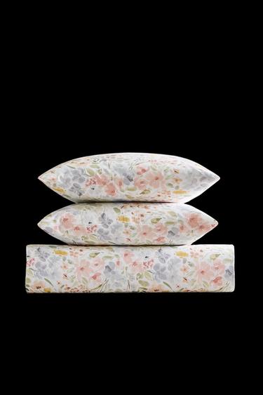 Zara FLORAL PRINT DUVET COVER - Oyster-white - Image 0