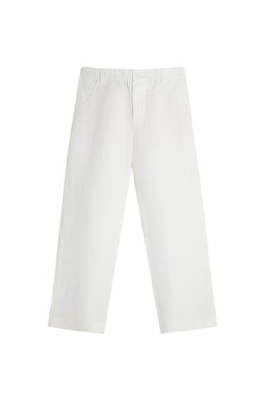 Zara 100% HEMP PANTS - Ecru