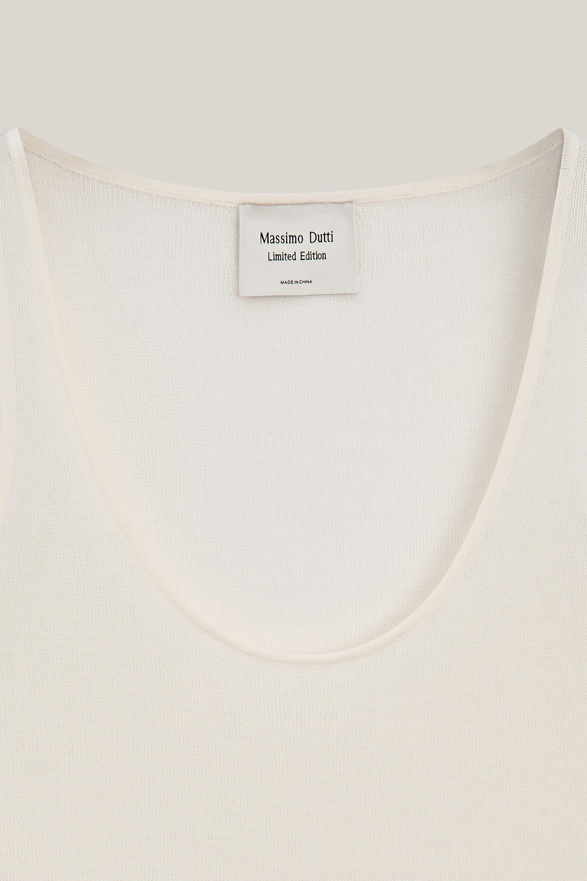 Semi-sheer strappy silk blend top - LIMITED EDITION