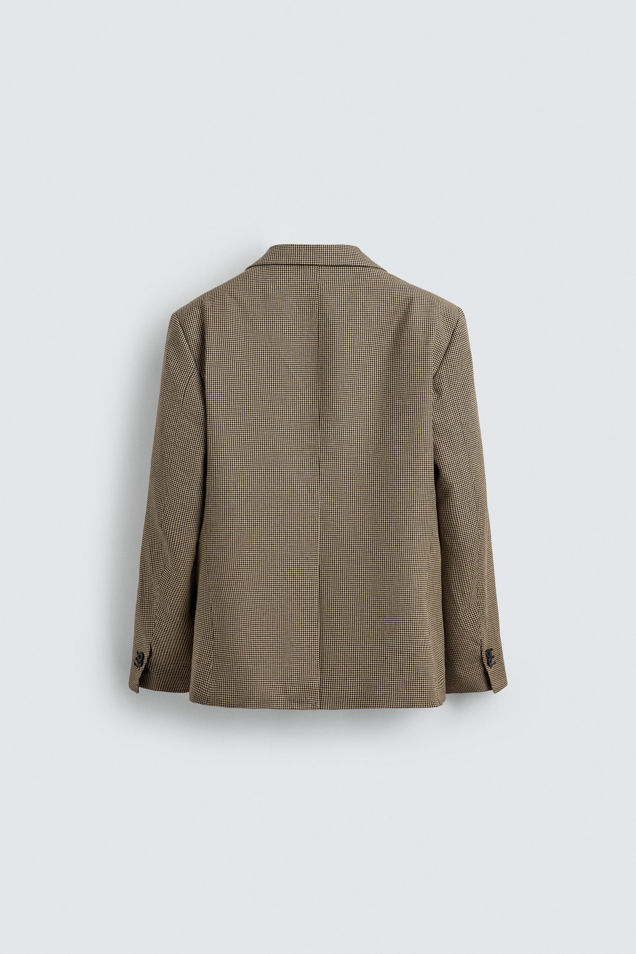 VESTE LIN - COTON PIED-DE-POULE