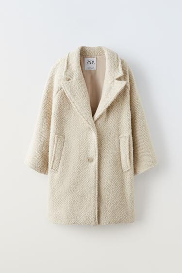 ДЛИННОЕ ПАЛЬТО ИЗ СМЕСОВОЙ ШЕРСТИ MANTECO — LIMITED EDITION — ЭКРЮ от Zara — изображение 0