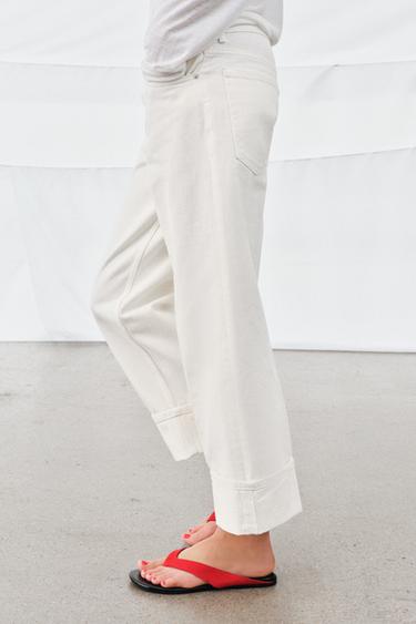 JEAN ZW COLLECTION DROIT TAILLE BASSE - Blanc de Zara - Image 3