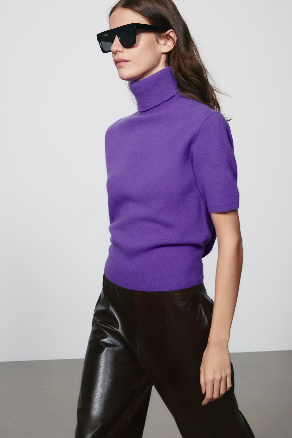 100% WOOL SHORT SLEEVE JUMPER