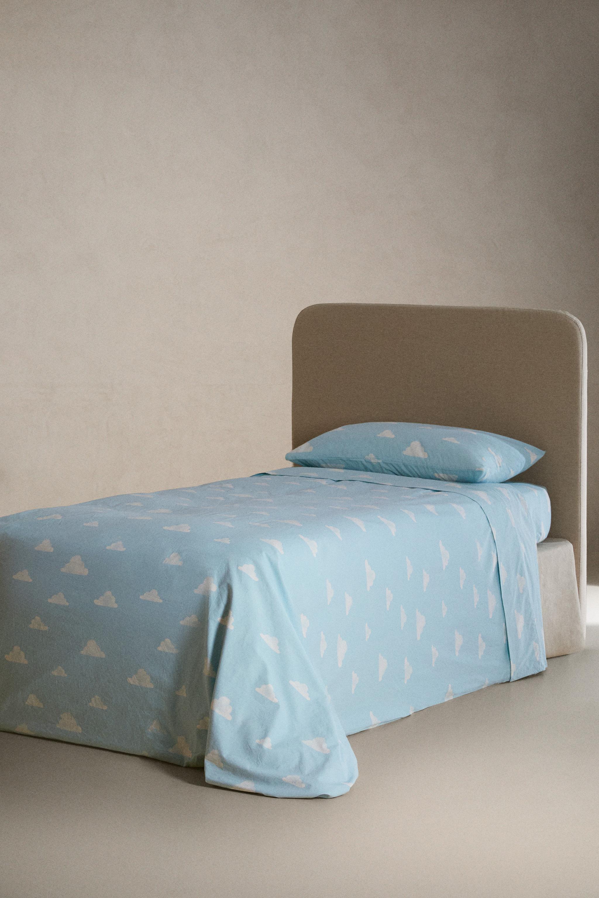 HOUSSE DE COUETTE ENFANT IMPRIMÉ NUAGES