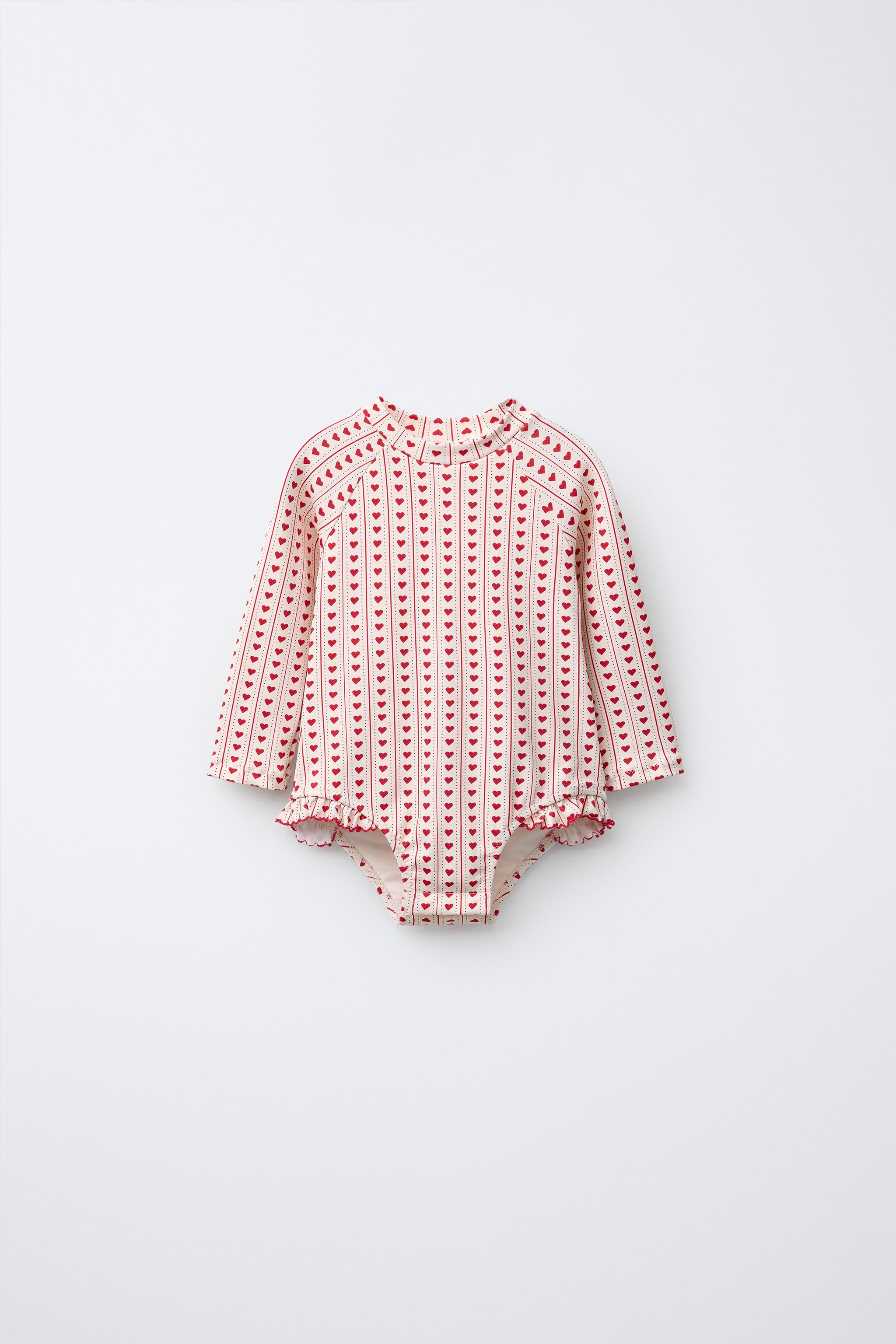 新品　ZARA マキシフリル　スイムウェア　赤 ZARA - 新品ZARA マキシフリル スイムウェア 品番0167/207 Lサイズの